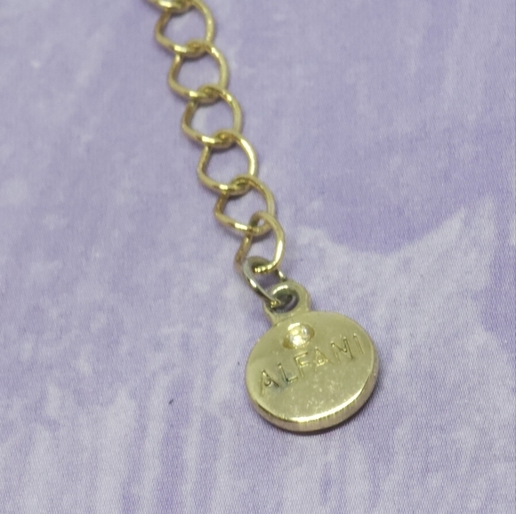 Vintage Alfani Box Chain Necklace Multi Chain Triple Metal Tone - Picture 7 of 8